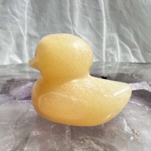 yellow calcite duck