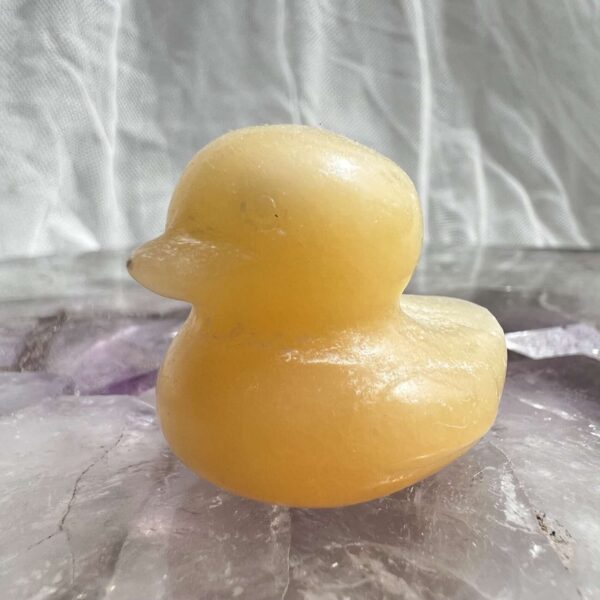 yellow calcite duck