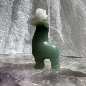 aventurine giraffe green and white quartz crystal animal online crystal shop