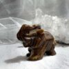 tiger eye elephant upturned trunk for luck hand carved crystal animal natural quartz online crystal shop