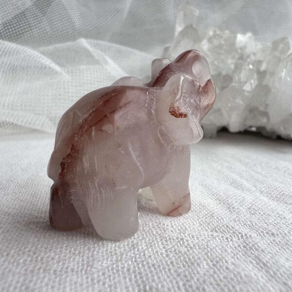 strawberry quartz elephant