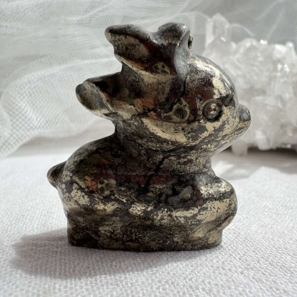 iron pyrite reindeer crystal animal carving online crystal shop NZ