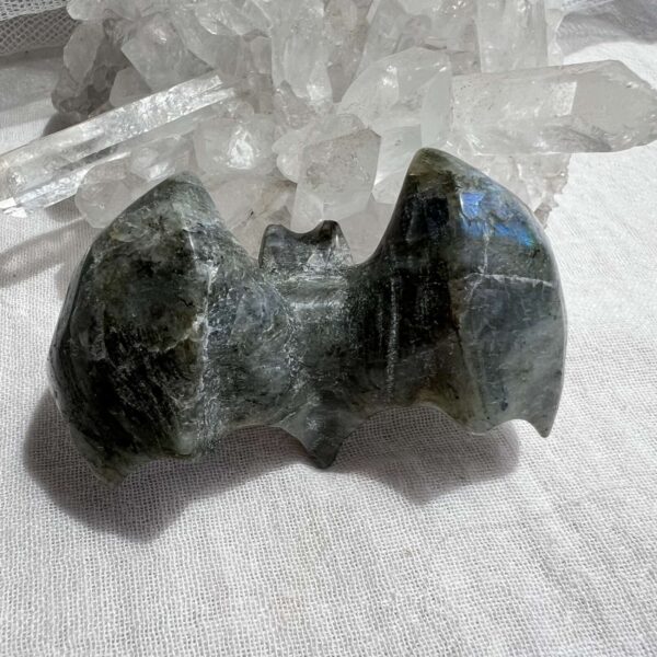 labradorite bat hand carved animal natural crystal home decor online crystal shop NZ