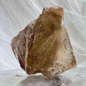 rutilated smokey quartz natural mineral crystal specimen earth art home decor root chakra crystal shop online