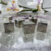 iron pyrite cubes natural growth form superb geometry Navarre fools gold online crystal shop