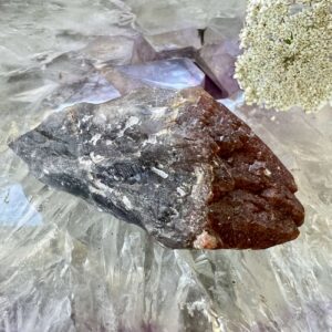 super 7 point natural crystal amethyst smokey quartz clear quartz cacoxenite rutile goethite lepidocrocite melody stone