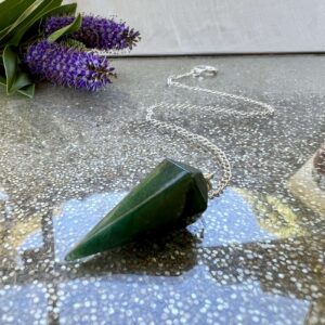 fuchsite pendulum green crystal divination tool online crystal shop NZ