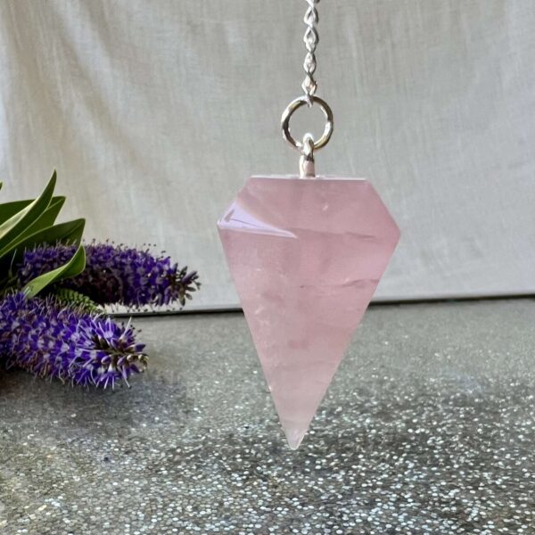 rose quartz pendulum