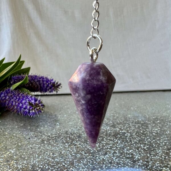 Lepidolite pendulum - Image 2