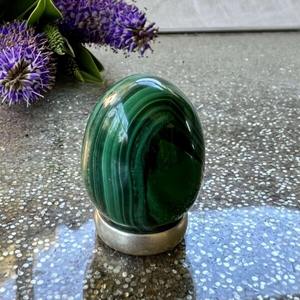 malachite egg natural copper carbon ate hydroxide online crystal shop NZ