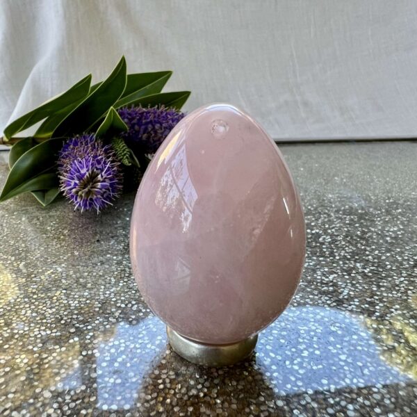 rose quartz yoni egg pelvic floor strengthening tool crystal egg quartz online shop NZ