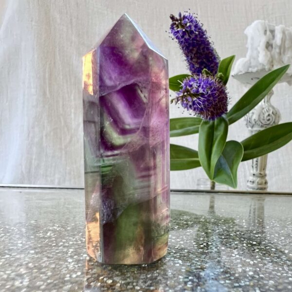 fluorite tower six sided point natural crystal online sales NZ