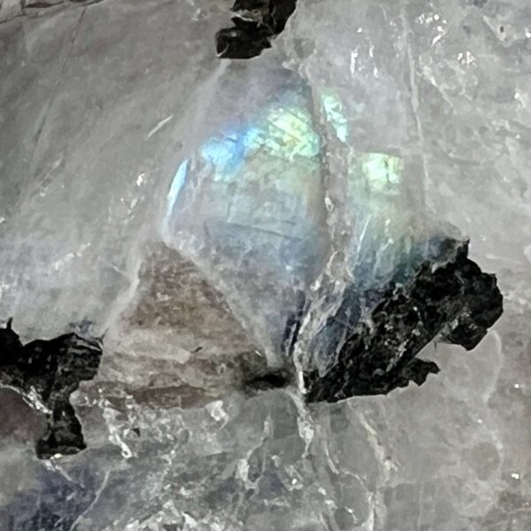 Rainbow moonstone heart - Image 4