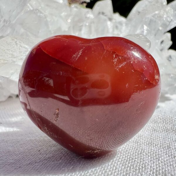 carnelian heart natural crystals healing crystal shop online Aotearoa New Zealand sacral chakra svadhisthana