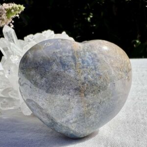 blue jasper heart natural crystals healing throat chakra vishuddha crystal shop online Aotearoa New Zealand