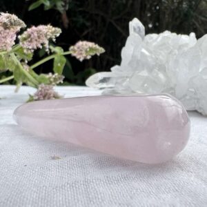 rose quartz massage wand natural pink crystal online shop Aotearoa NZ heart chakra