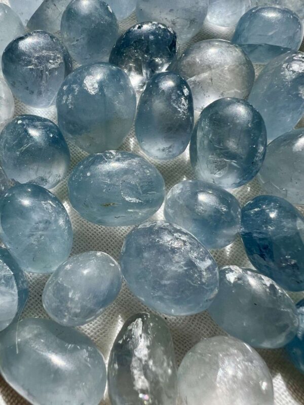 tumblestones celestine celestite natural polished crystaL SHOP ONLINE NEW ZEALAND