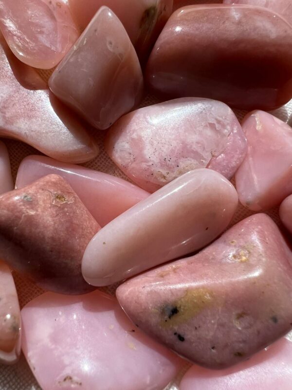 Peruvian pink opal natural polished opal for sale online crystal shop NZ Aotearoa