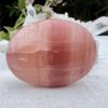 rose calcite soapstone polished pink mineral crystal shop online meditation tool heart chakra anahata