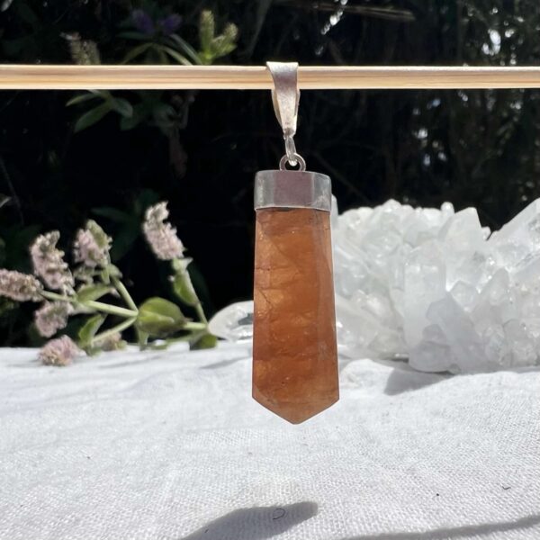 Honey calcite pendant - Image 2