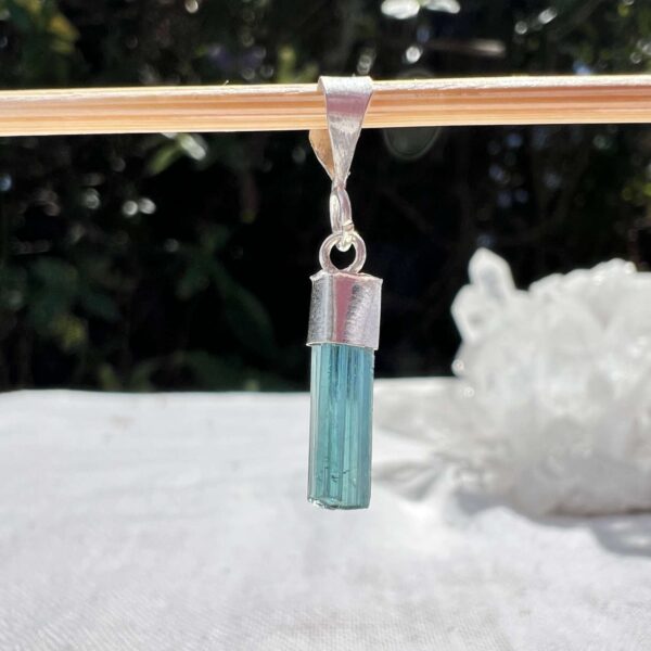 blue tourmaline pendant crystal necklace online shop Aotearoa