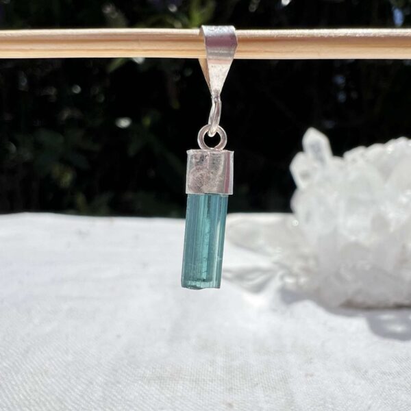 Blue tourmaline pendant - Image 2