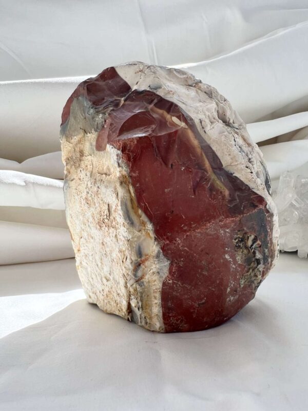 natural mookaite a red and white piece of jasper uncut unpolished for sale online crystal shop the hidden gem