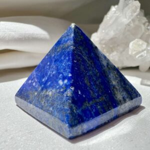 lapis lazuli pyramid carved natural rock genuine lapis lazuli