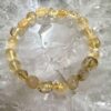 polished bead citrine bracelet crystal freeform bead jewellery