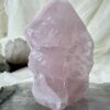 partly polished rose quartz decorative crystal home ware natural artworks meditation mindfulness